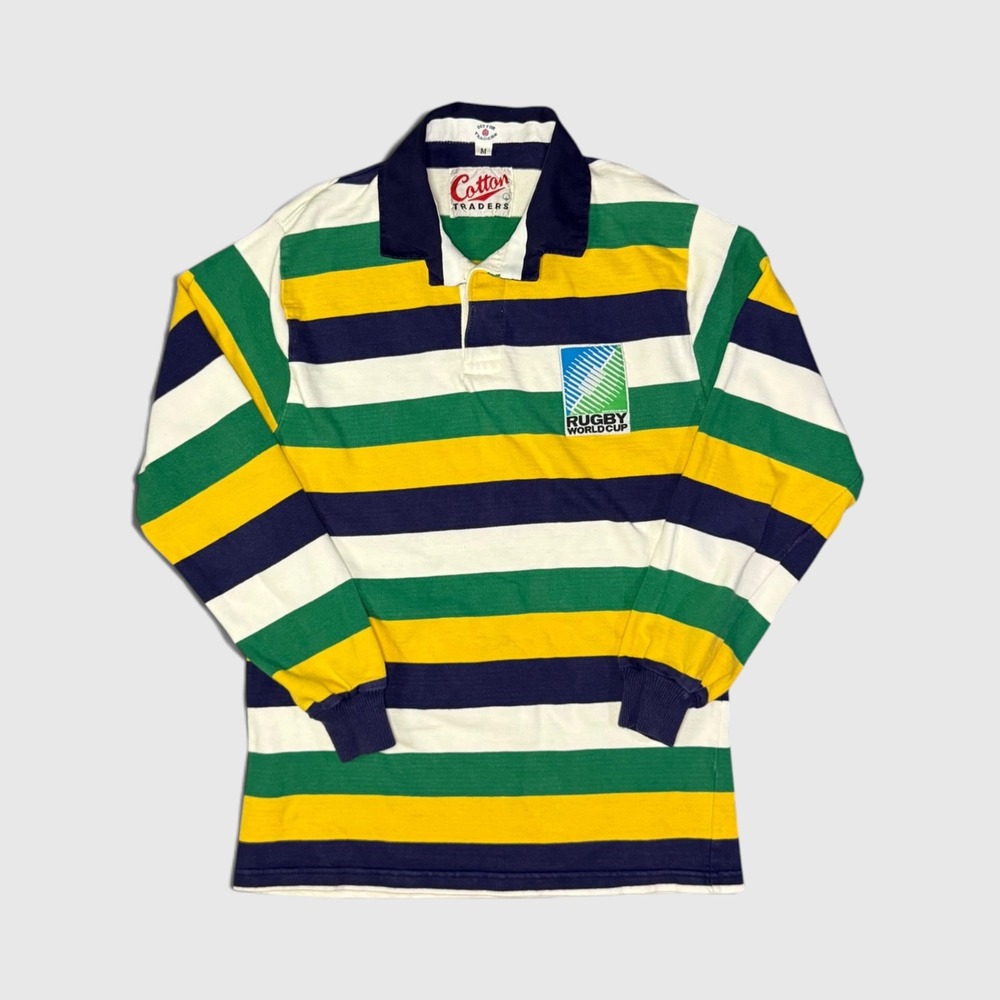 Vintage 90s Cotton Traders World Cup Rugby Shirt - Men's - M - Multi-Color